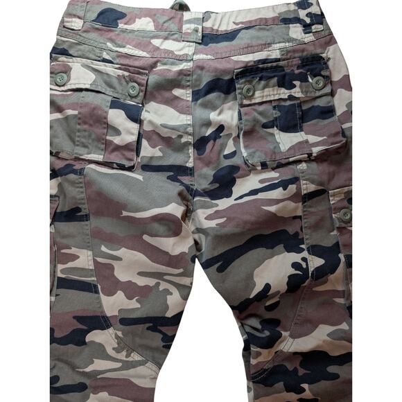 Matchstick Cargo Pants Mens 36 Camouflage Multi Pocket Utility Military Y2K - Picture 4 of 9